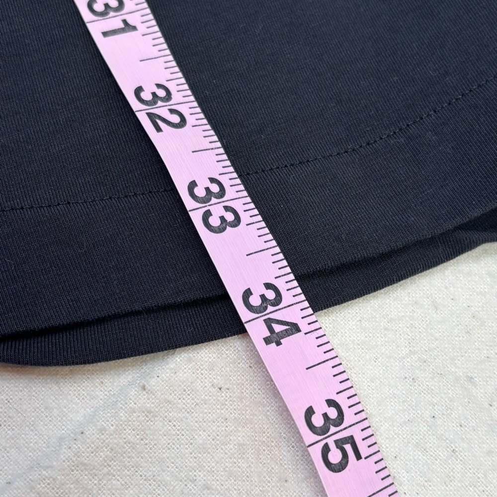 🍋Lululemon Cotton Wrap Front T-Shirt Dress Size 4 Black Soft Pima Cotton in EUC! - Picture 12 of 12